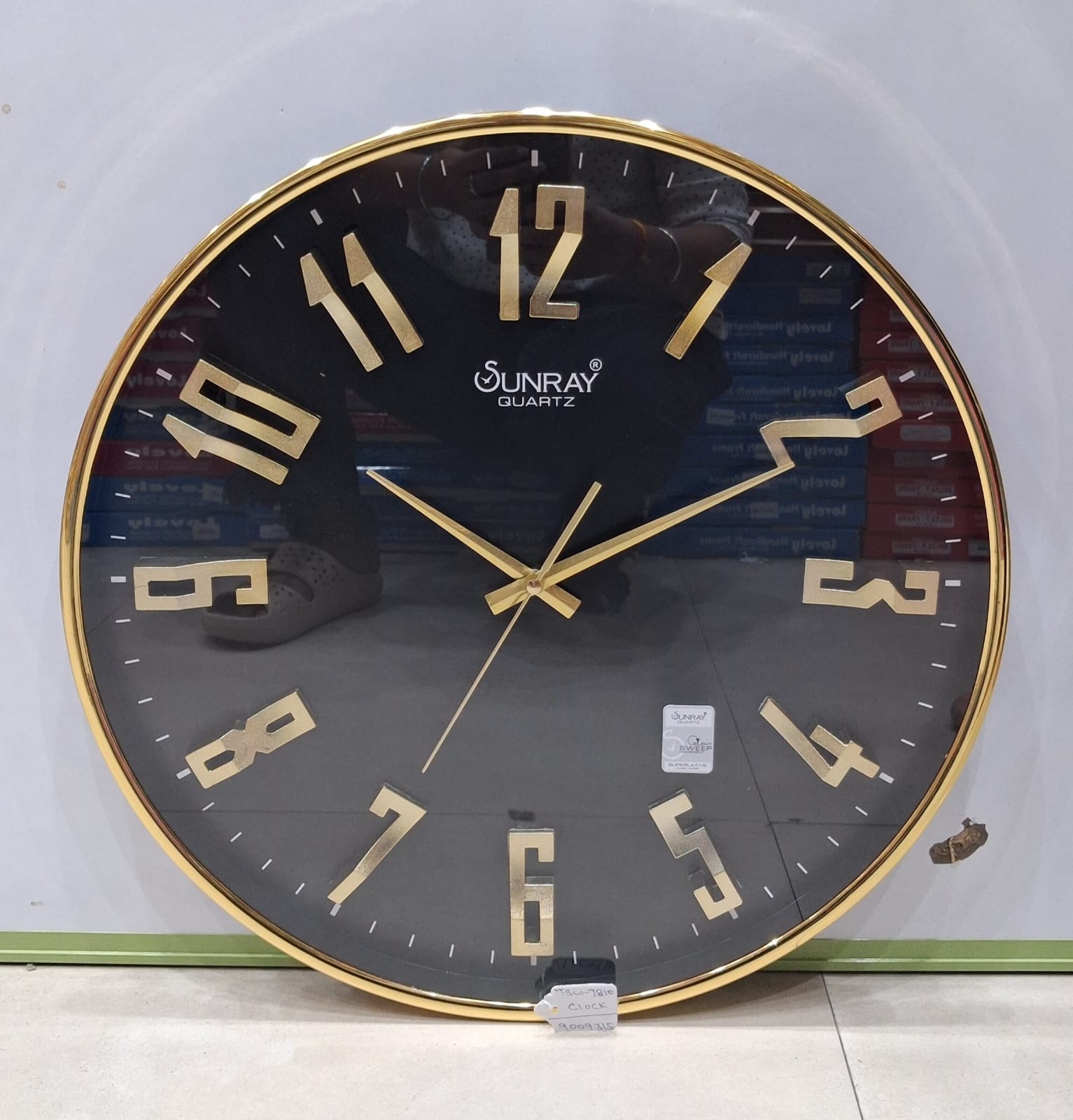 Black Gold Wall Clock - Image 1